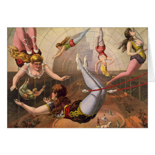 Circus-1890 Hälsningskort