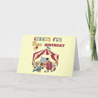Circus 3:e födelsedagskjortor och gåvor kort