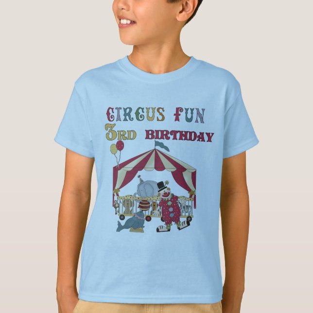Circus 3:e födelsedagskjortor och gåvor t shirt (Framsida)