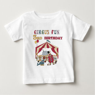 Circus 3:e födelsedagskjortor och gåvor tee shirt