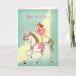Circus Acrobat på Horse Valentine Helgkort