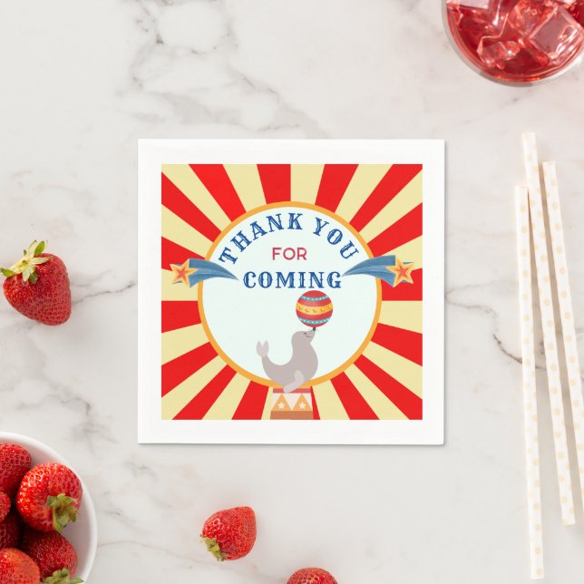 Circus Act Tack Party Napkins Pappersservett (Insitu)