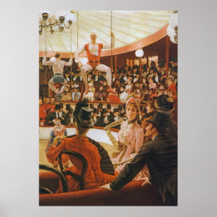 Circus Älskare, av James Tissot Poster
