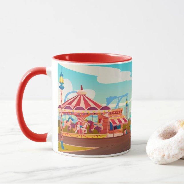 Circus Amusement Park Mugg (Med munk)