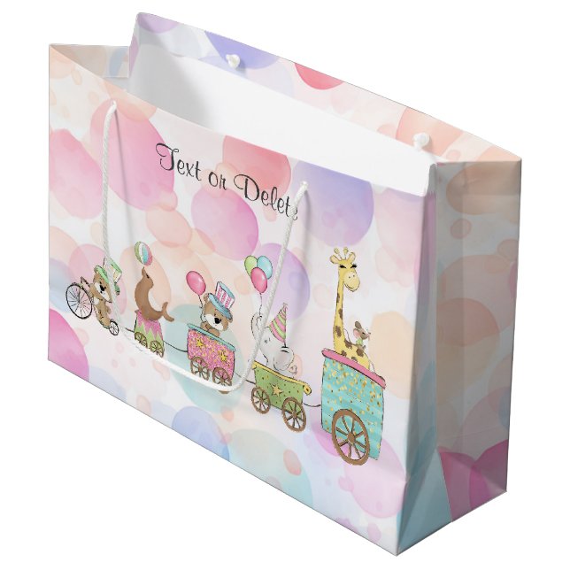 Circus Animals Gift Bag (Framsidan Vinklad)