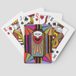 Circus Art - Clown Ansikte, Rand och Big Top Casinokort