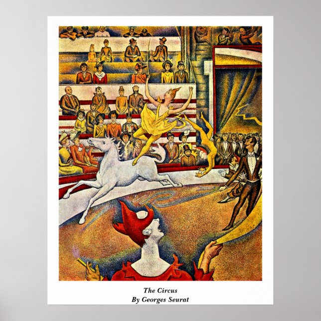 Circus av Georges Seurat Poster (Framsidan)