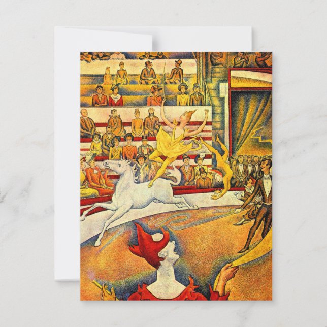 Circus av Georges Seurat, Vintage Fine Art (Framsida)