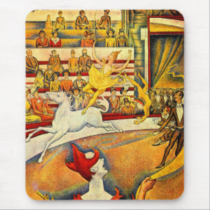 Circus av Georges Seurat, Vintage Fine Art Musmatta