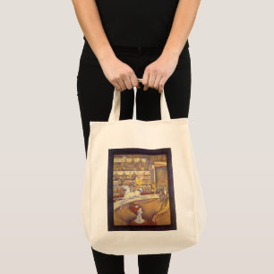 Circus av Georges Seurat, Vintage Pointillism Art Tygkasse