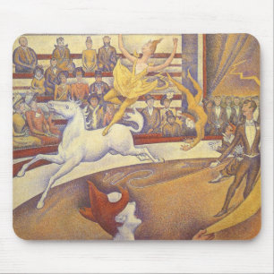Circus av Georges Seurat, Vintage Pointillism Kons Musmatta