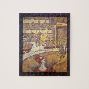 Circus av Georges Seurat, Vintage Pointillism Kons Pussel