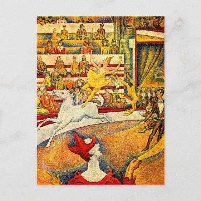 Circus av Georges Seurat Vykort (Framsida)