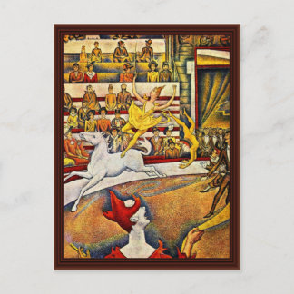 Circus av Seurat Georges Vykort