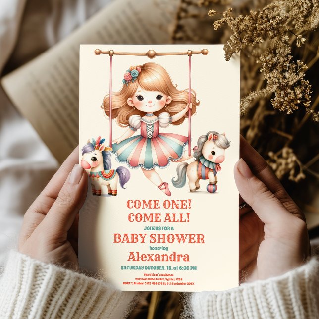 Circus Baby Shower Inbjudningar (Skapare uppladdad)
