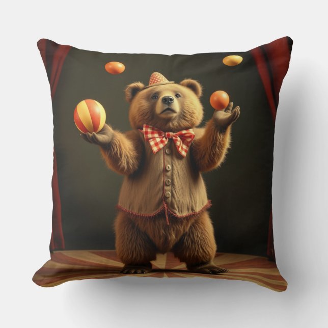 Circus Bear Dekorativ kudde (Framsida)
