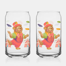 Circus Bear Soda Glass