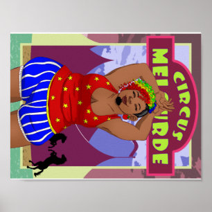 Circus Bearded Dam Poster