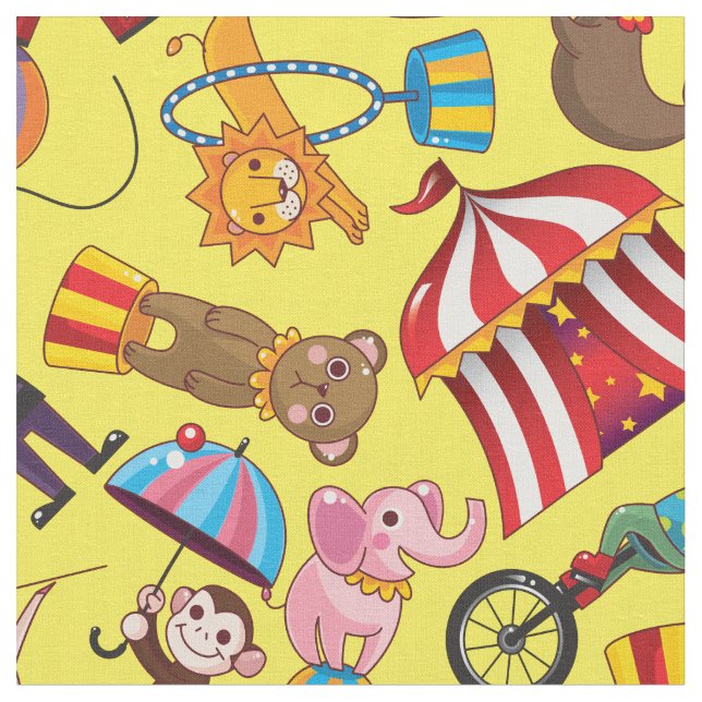 Circus Big Top Fabric Tyg (Närbild)