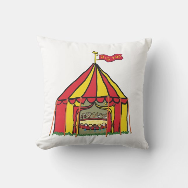 Circus Big Top Tält Kudde (Framsida)