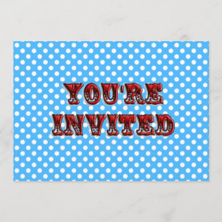 Circus Biljett inbjudan