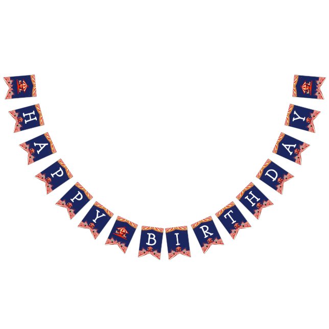 Circus Birthday Vimplar (Alla)