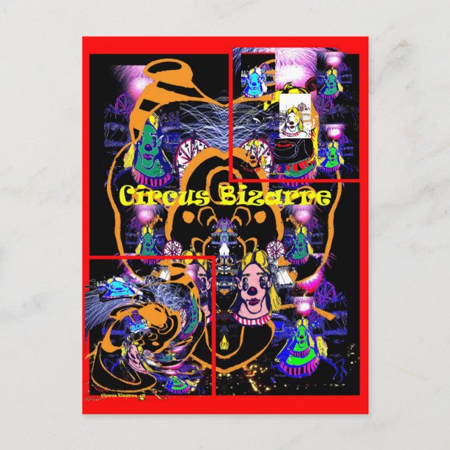 Circus Bizarre - vykort (Framsida)