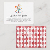 Circus Bokar för Baby-kort | Carnival Baby Shower