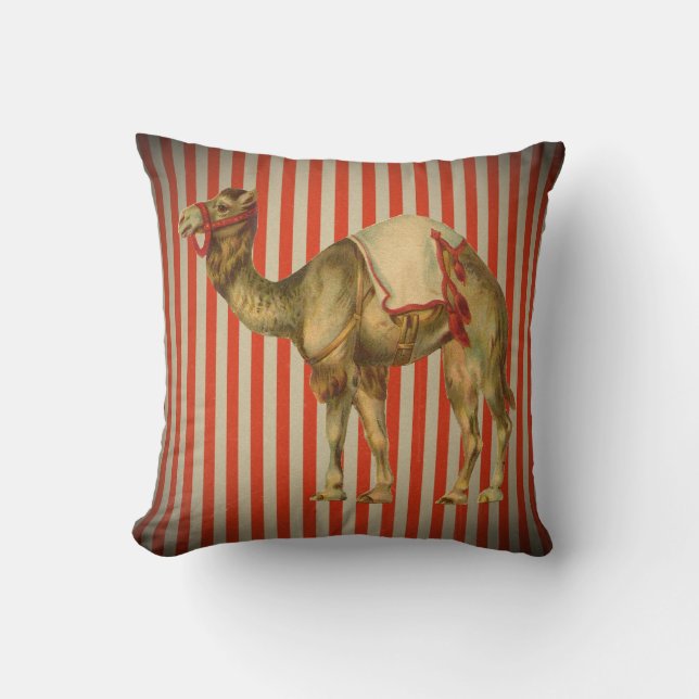 CIRCUS CAMEL VINTAGE PILLOW KUDDE (Framsida)