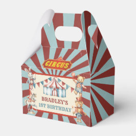 Circus Carnival Animals Festival Födelsedagsfest Presentaskar