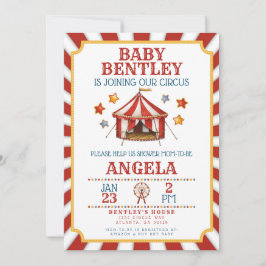 Circus Carnival Baby Shower-inbjudan Inbjudningar