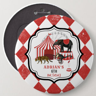 Circus Carnival-festivaltema Big Top Birthday Knapp