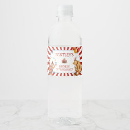 Circus Carnival Födelsedagsfest Decor Vattenflaskor Etikett