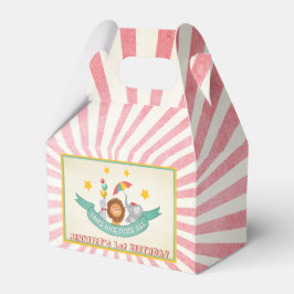Circus Carnival Födelsedagsfest Favoritruta-Vintag Presentaskar