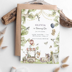 Circus Carnival Födelsedagsfest för enhetlig sko Inbjudningar