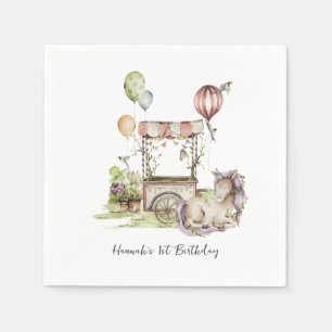 Circus Carnival   Födelsedagsfest för enhetlig sko Pappersservett