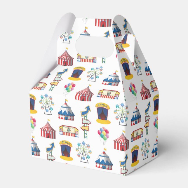 Circus Carnival Icon Mönster Presentaskar (Framsidan Sidan)