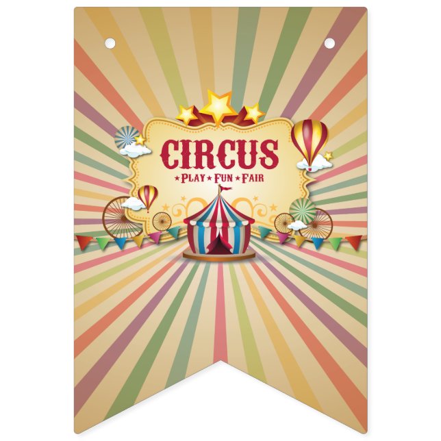 Circus Carnival kommer till stan. Vimplar (Första flaggan)