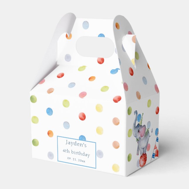 Circus Carnival Presentaskar (Baksidan Sidan)