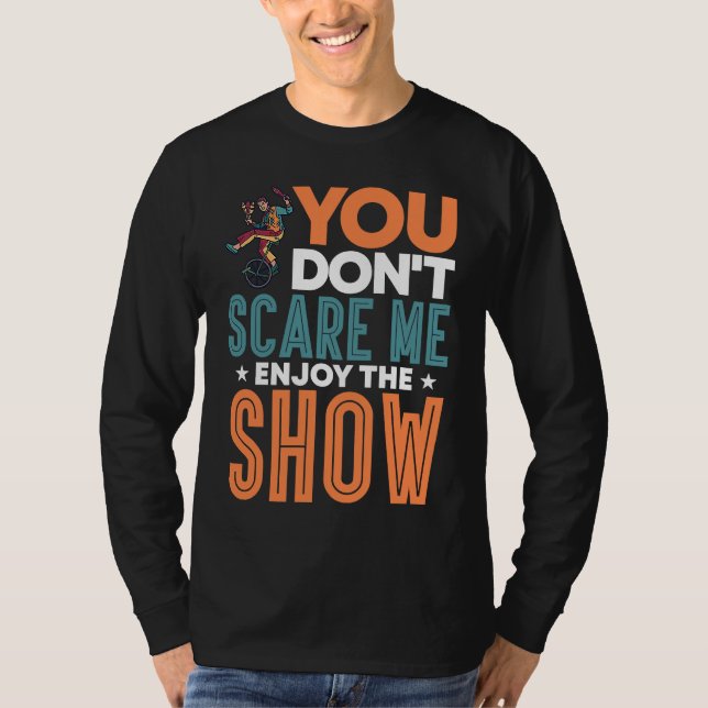 Circus Carnival Show Fancy Dress Clown T Shirt (Framsida)