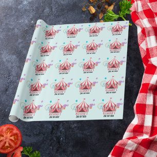 Circus Carnival Themes Barn Födelsedagsfest Presentpapper