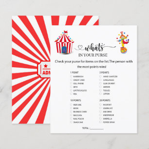 Circus Carnival Vad är i din handväska?