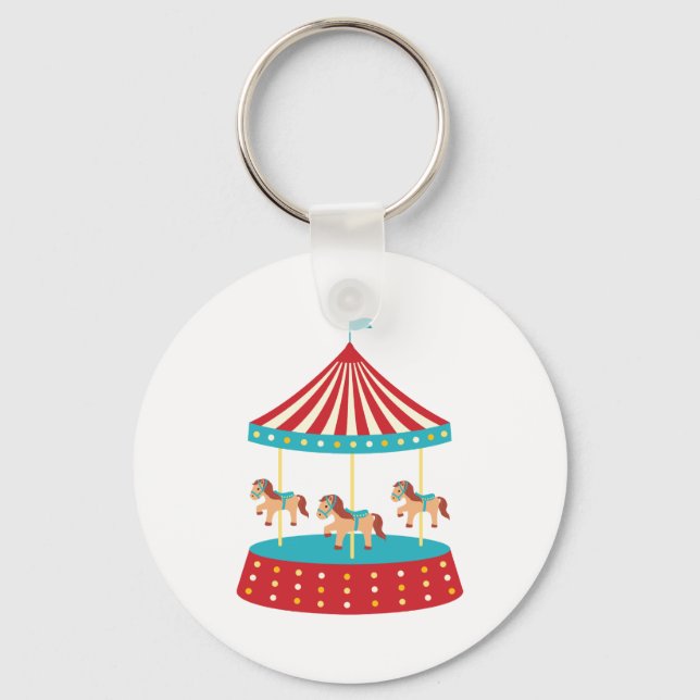 Circus Carousel Nyckelring (Framsida)