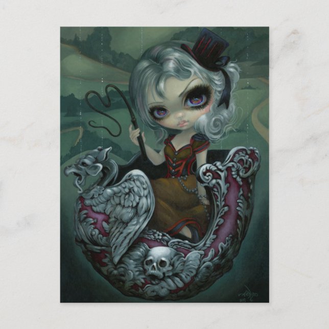 "Circus Chariot" vykort (Framsida)