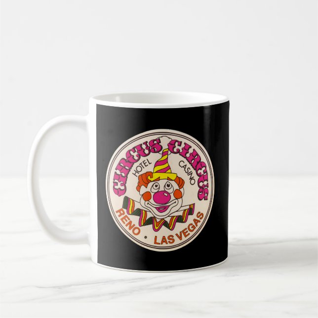 Circus Circus Casino Hotel Clown Las Vegas Kaffemugg (Vänster)