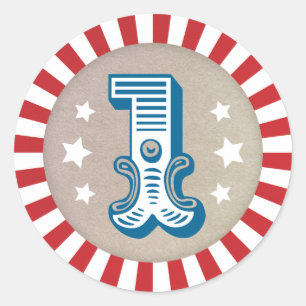 Circus cirkus cirkus - favoritmärke runt klistermärke