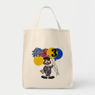 Circus Clown 3rd Birthday Tshirts och Gifts Tygkasse