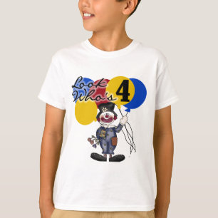 Circus Clown 4e födelsedagen Tshirts och Gifts