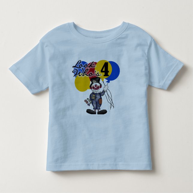 Circus Clown 4e födelsedagen Tshirts och Gifts (Framsida)
