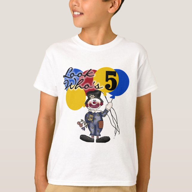 Circus Clown 5th Birthday Tshirts and Gifts (Framsida)